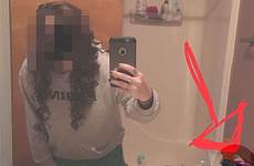 selfie girl background family shocked imgur sends hiding mortified left her