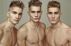 identical triplets triplet brothers markus estonia joel karl classify estonian zwillinge männer attractive