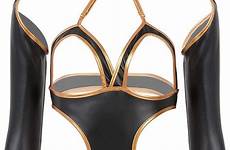 lingerie backless clubwear dpois catsuit exotic bodycon cups leotard