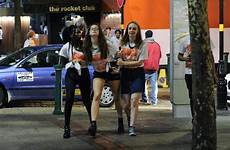 british students drunken engage debauchery little girls night girl student carnage short skirts izismile way pub stand dresses left