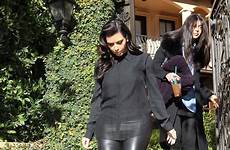 kardashian kim house beverly hills leather pants leaves her gotceleb