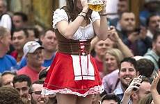 oktoberfest women wearing porno bavarian traditional beer drinking woman dresses people attire accused looks increase been