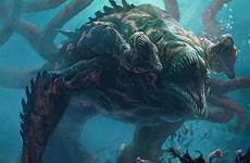 monster creature creatures sea fantasy concept monstros mythical kraken fbcdn fna instagram saved mythological