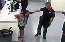 woman police cop handcuffed man taser uses tasing gun cnn used stun virginia shows dies story