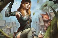 elf fantasy elven artstation elves armor females