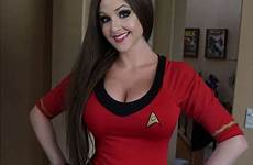cosplay star trek girls sexy dresses angie griffin tight summer girl dress woman halloween almost season great sexiest cosplayer uhura