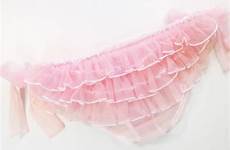 panties sheer nylon ruffled ruffle panty pink knickers frilly women transparent frills details policies shipping item through stylesatlife