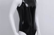 latex men swimwear swimsuits bathing suit leather shiny gymnastic sleeveless wetlook leotard patent jumpsuit bodysuit lingerie