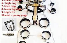 chastity bondage bdsm belt female body steel whole restraints stainless sex slave set adult device male game handcuffs belts cage