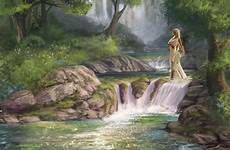 nymph forest stream greek nymphs river naiad ancient spring deviantart god mythology choose board fountain well tanagra wallpaper