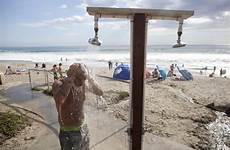 outdoor california beach showers state shower hot off beaches weather cruz parks ca san shut back snow girls santa drought