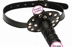 mouth gag penis dildo oral sex leather bondage plug buckles silicone locking sexy toy adult