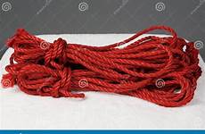 ropes bondage red jute shibari stock rope