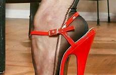 heels extreme red high stockings ff heel fetish stocking sandals nylons seamed fashioned fully sexy femdom stiletto nylon manhattan stilettos