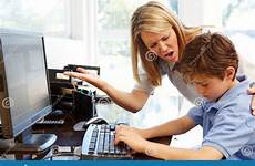 computer son mother using stock angry desktop preview lifestyle shutterstock