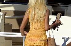 victoria silvstedt her height rims shore continue rest speed boat land got she back