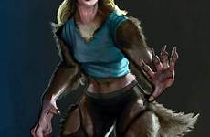 female prowling werewolf deviantart girl werewolves she wolf girls furry cool choose board artwork