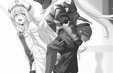 goblin slayer elf high archer priestess novel kannatsuki noboru character anime heels official illustration zerochan yande re thighhighs armor monochrome