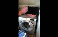 stuck washing machine mum behind