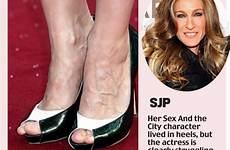 toe curling tootsies sex feet jennifer veiny aniston moss kate deformity city heels she her actress