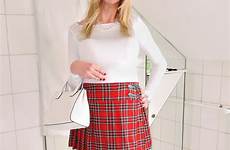 mini skirt plaid pleated skirts femulate choose board pumps adri fembois tg tgirls