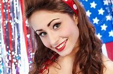 american sexy girl patriotic stock hot girls depositphotos