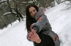 barefoot feet girls chilly snow cold galleries foot hot pretty read topic life here video