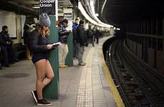 subway pants york ride girls train underwear riders station city street dirty her celebrate public trousers without waits down brief