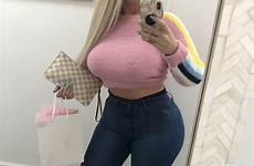 thick big sexy selfies women pink girl sweater jeans hot choose board brunette