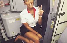 hot stewardesses much revealing too sexy bit klyker spread