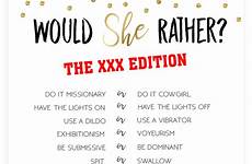 rather would she rated games party game sex gold adult rose bridal xxx bachelorette printable foil guess position ohhappyprintables