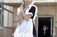 maid rusas chicas maids outfits skirt escolar uniformes klyker medias