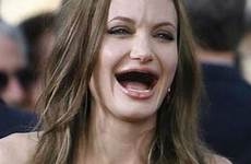 teeth without celebrities angelina actresses jolie hilarious lol celebrity funny people gummy sans dents celebs instagram les photoshop don beyonce