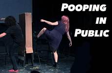 pooping public