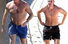scott cam son charlie shirtless beach block father host bondi stroll enjoy chip old sunshine they his mail daily scroll