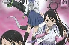 kekkaishi tokine pigtailed ponytailed