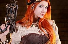 steampunk redhead sexy ginger steam corsets marco ribbe collins photography corset warrior women punk tumblr sina domino スチーム パンク cosplay