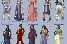 katara avatar airbender outfits water tribe cartoon atla deviantart character game fashions