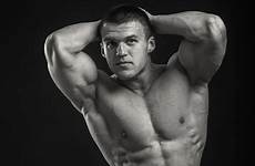 man bodybuilder muscular stock depositphotos