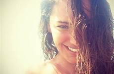 kelly brook beach throwback instagram selfie nude inducing blush naked