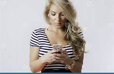 phone girl texting blonde latina looking down preview