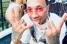 onlyfans tyga rapper partying launching