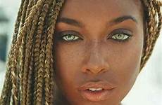 ojos africana morena punk skin hermosa yeux