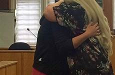stepmother stepdaughter surprise karla her jessi oklahoma adopts ceremony daughter she mother head coleman robinson after split despite bond tribute