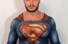 superman bodypainting clicking youtu