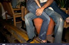 lap sitting woman boyfriends boyfriend stock man girlfriend alamy head