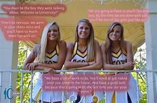 captions cheer feminization forced sissy cheerleader choose board tg