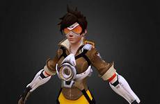 overwatch tracer modeling sketchfab tadase skfb