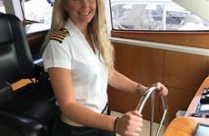 yacht captain female brianna girl captains kerrigan women yachts luxury crew woman ship uniform charter power becoming interview blonde shirt