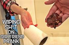 wiping prank girlfriend
